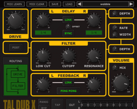 Togu Audio Line TAL-Dub-X v1.8.2 WiN MacOSX